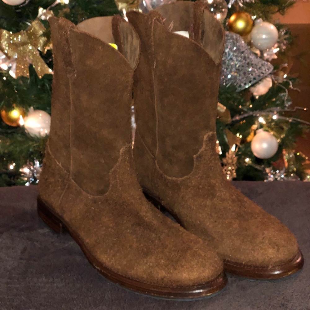 Men’s Frye Duke Roper Suede Boots